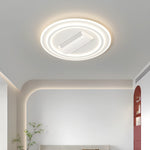 ventilateur led moderne blanc invisible télécommande couleurs changeantes élégant fixations invisibles