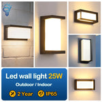 lampe murale led moderne ip65 étanche noir blanc 2492000lm 85265v