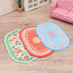tapis peluche floral rouge bleu vert rose classique sports enfants maison poupée