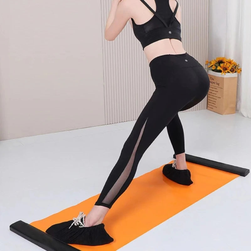 tapis yoga orange noir texture moderne bord fixé 50x140 50x180 50x200 cm