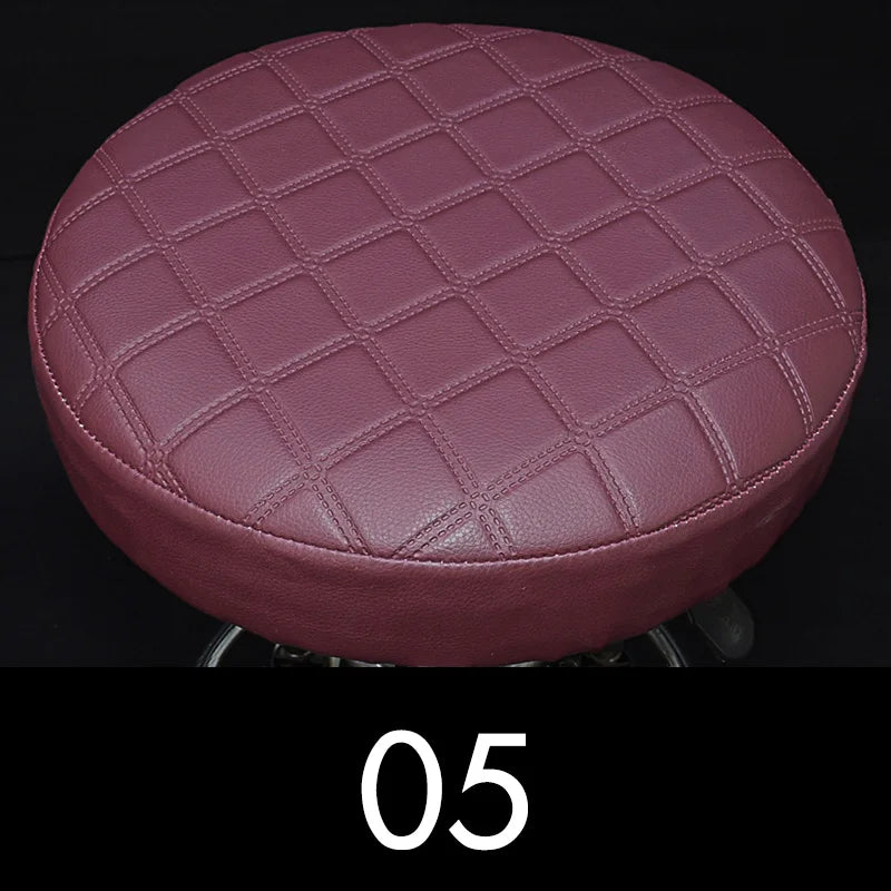 couvre siège ronde violet rouge noir moderne quilted imperméable siège tabouret bar polyester coton