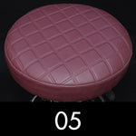 couvre siège ronde violet rouge noir moderne quilted imperméable siège tabouret bar polyester coton
