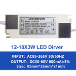 driver led blanc bleu moderne constant current 3w 30w 85 265v