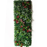 plante artificielle décorative fleurs rouges blanches jardin intérieur extérieur