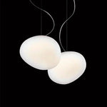 suspension ovale blanche moderne acrylique 3000k 4500k 6000k