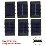 applique murale solaire moderne led noir cellules solaires bleues éclairage extérieur imperméable up down