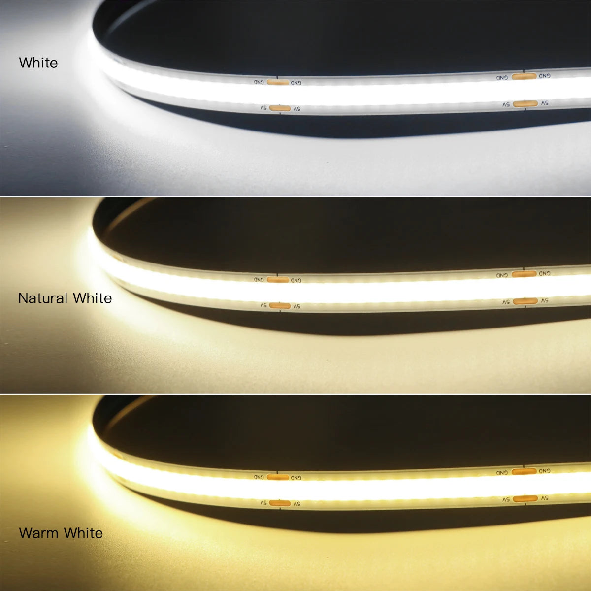 ruban led flexible blanc télécommande adhésif double face 3000k 6500k moderne intérieur usb