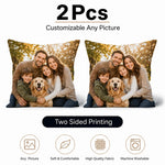 coussin personnalisé photo famille animaux moderne 30x30cm 40x40cm 45x45cm polyester double face déco