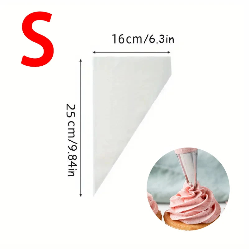 sacs pâtisserie jetables beige texture rugueuse aiguille conique respectueux environnement 100 pièces