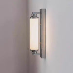 lampe murale moderne argentée rectangulaire lisse blanc chambre salon
