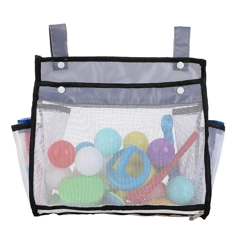organisateur suspendu jouets bain blanc maille trous fixe tringle enfantins canards lettres plastique