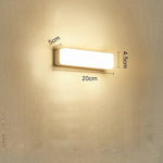 luminaire led moderne 40cm 20cm blanc froid chaud miroir mural éclairage chambre cuisine