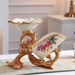 support verres bouteille vin or blanc motifs floraux baroque strass moderne