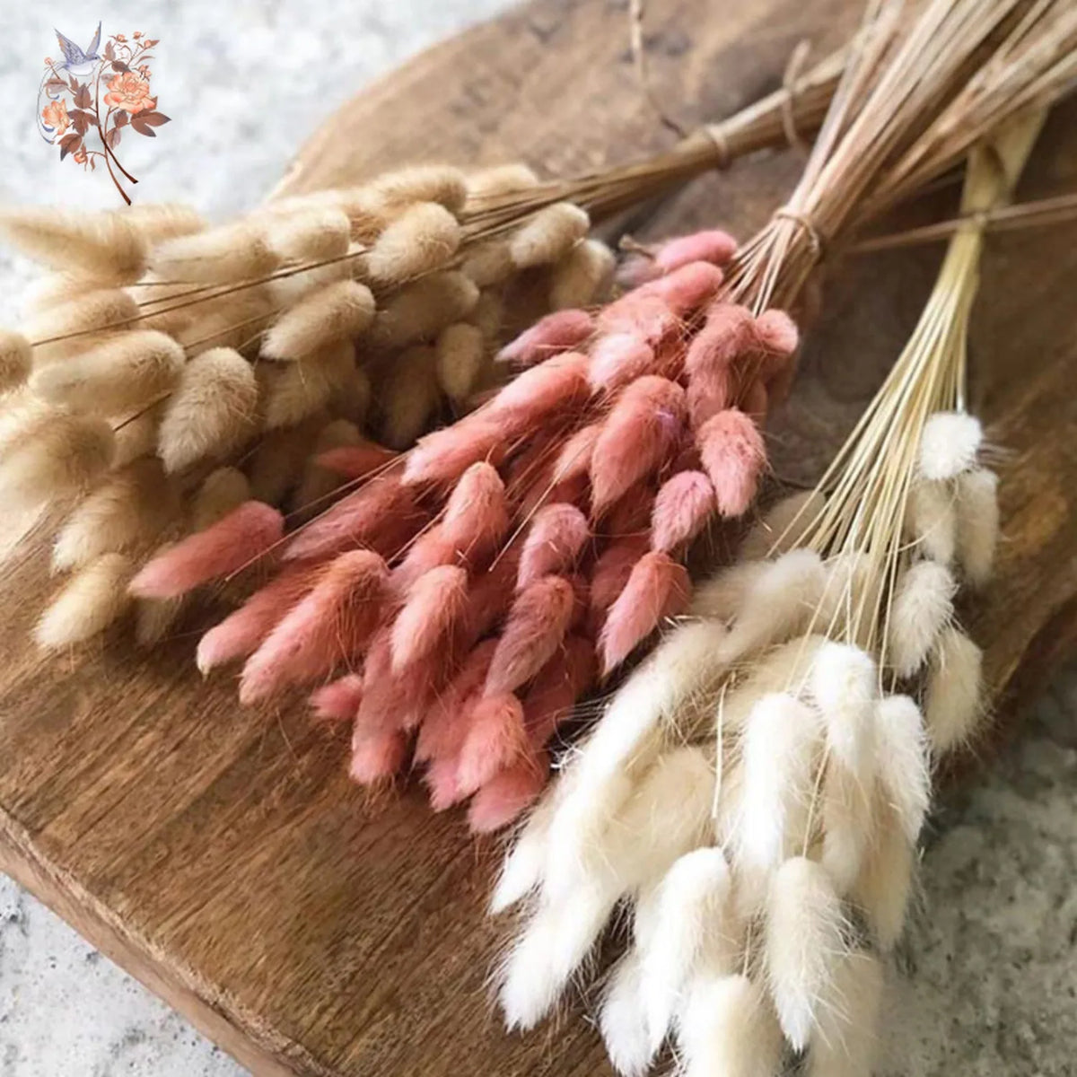 bouquet fleurs séchées herbe rabbit tail décoration maison mariage anniversaire boho naturelle rustique