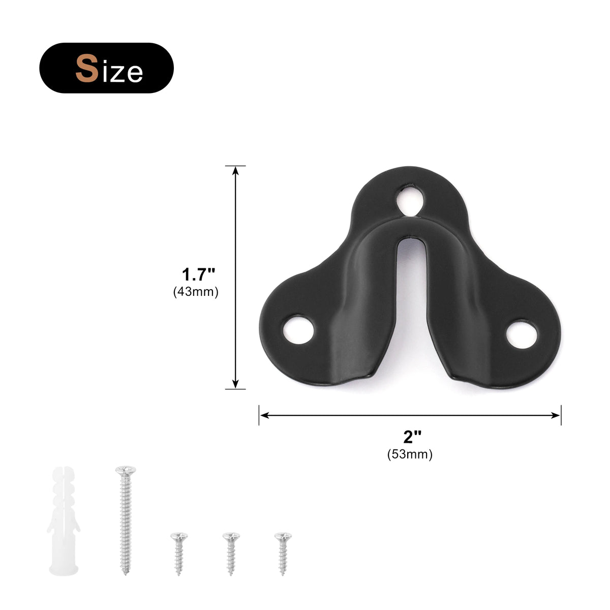 clips fixation modernes noir argent photos tableaux 43mm 53mm