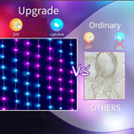 rideau lumineux led multicolore waterproof synchronisation musicale diy moderne