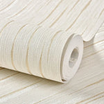 Papier peint beige à rayures 3D moderne texture en relief pour chambre