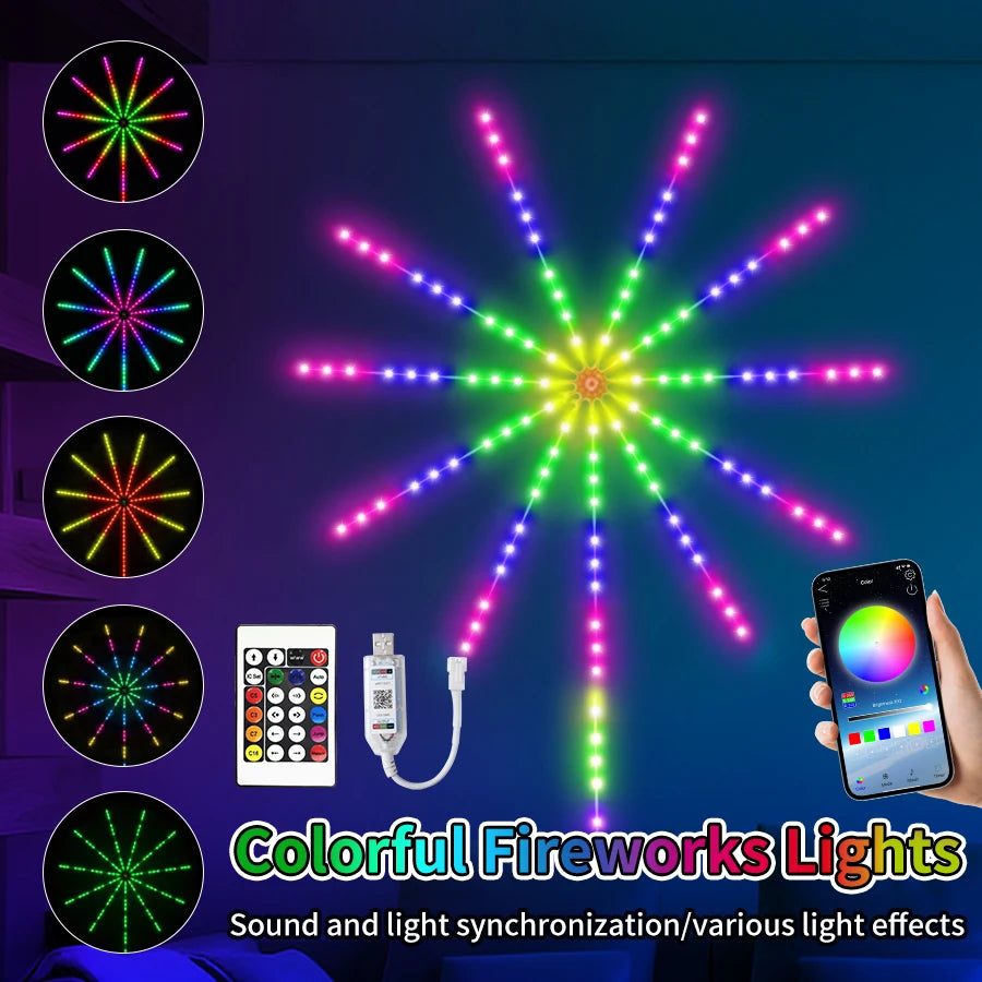lumière led multicolore étoile moderne télécommande application synchronisation musique bluetooth usb