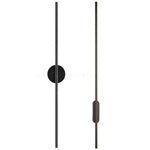 Applique murale LED noire design linéaire moderne