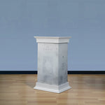 socle romain blanc colonne décorative statue support marbre ornements classiques