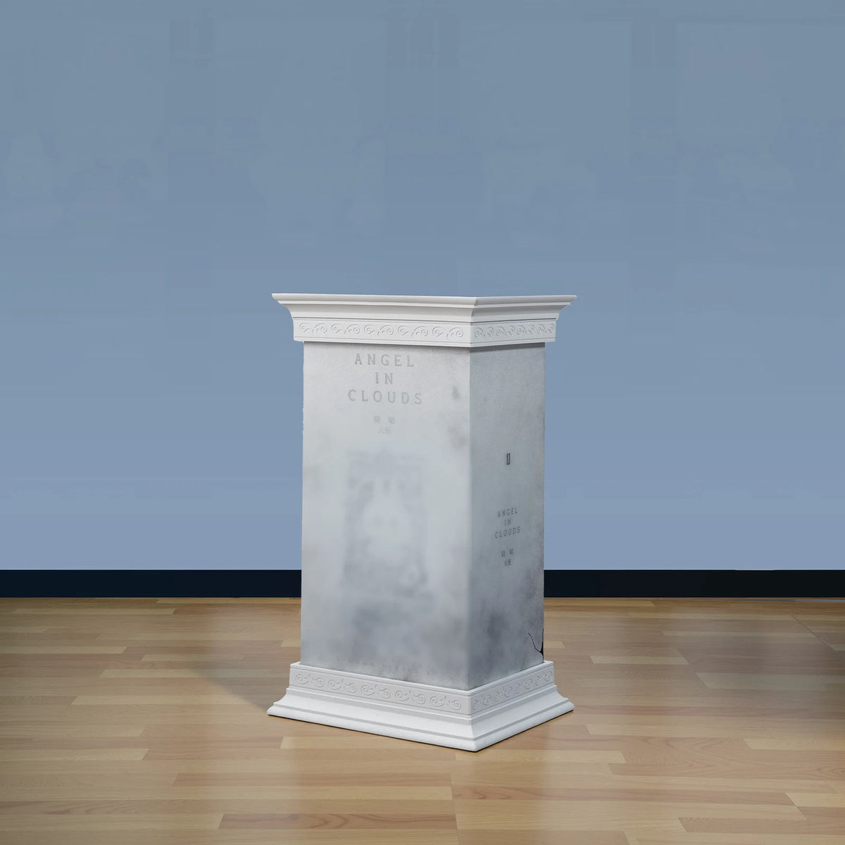 socle romain blanc colonne décorative statue support marbre ornements classiques