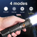 torche lampe poche plongée plombeuse 9900 lumens led noire texturée résistante rechargeable