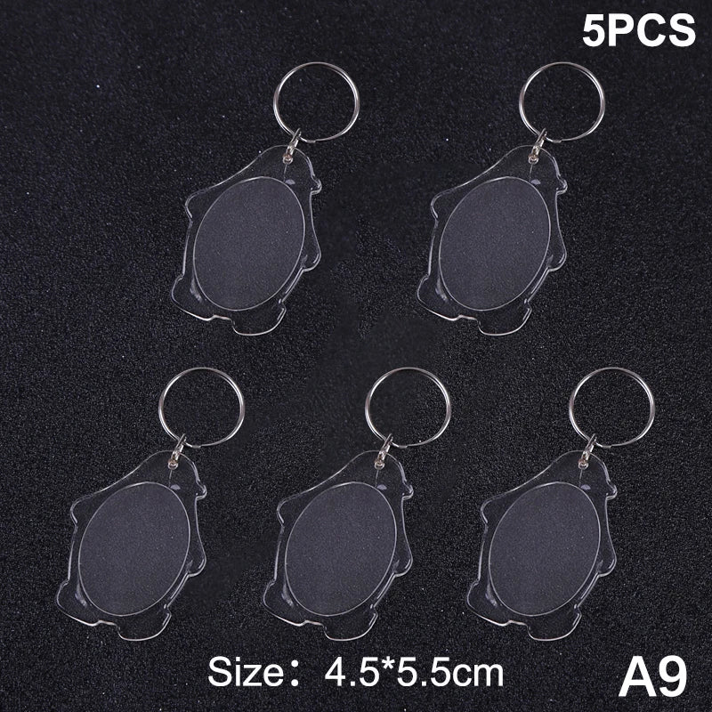 porte clés transparent moderne imprimé ❤️ You étoile super dad anneau métallique