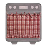 tablier cuisine vintage noir blanc rubans carreaux frange opacité rustiqueversible