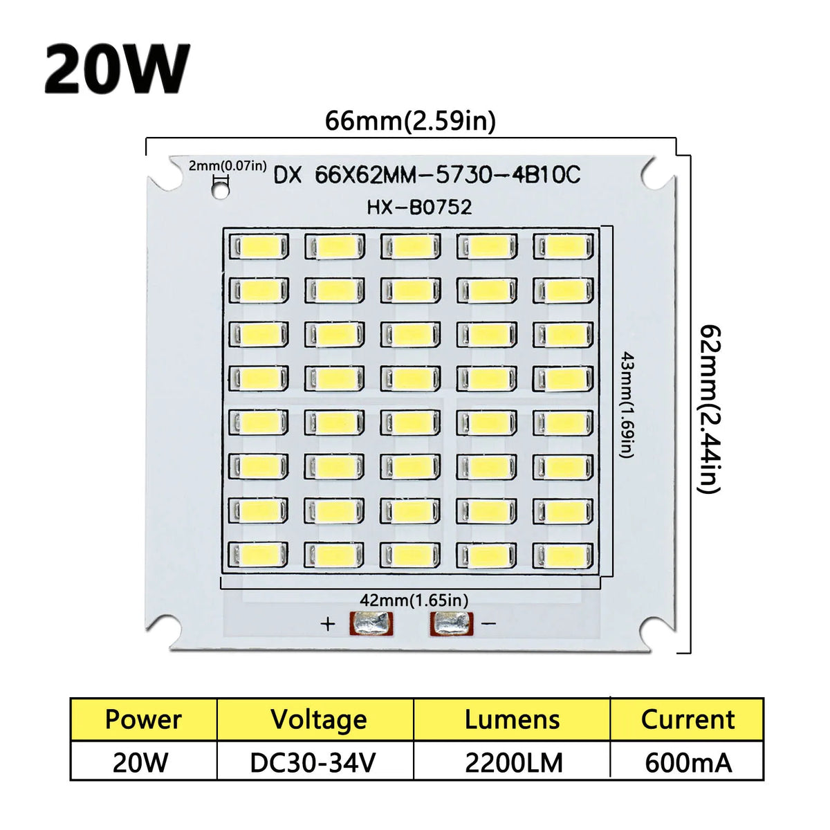 plaque led 100w cold white 50000h aluminium pcb modernes diodes led