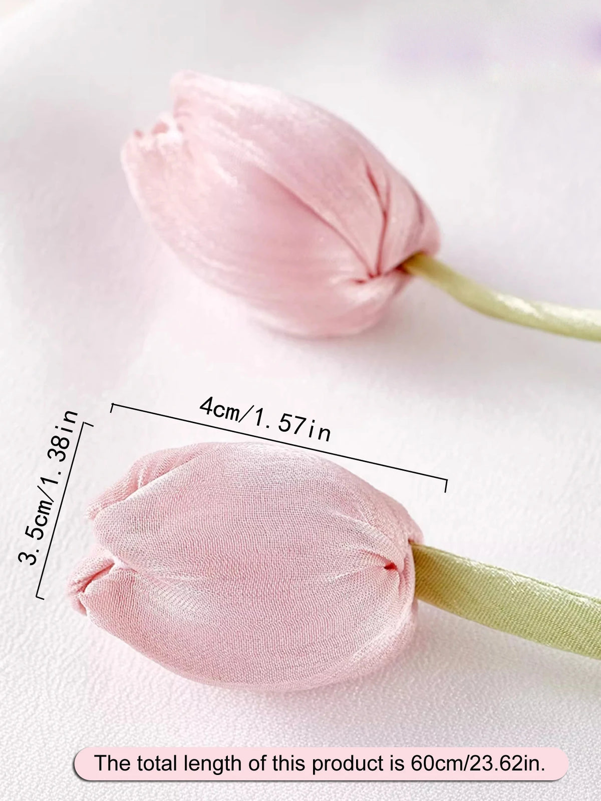 rubans fixation rideaux fleurs tulipes moderne vert clair rose pâle bleu violet décoratif