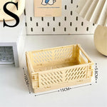 paniers rangement pliables moderne rose bleu beige vert cosmétiques papeterie étudiant