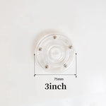 support pot transparent rotatif base ronde lazy susan plastique acrylique moderne fixations bijoux décoration