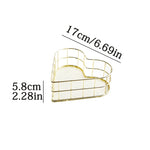 paniers rangement métal or rose gold maille fine moderne minimaliste respectueux environnement multifonctionnels