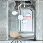 lustre suspendu moderne transparent ampoules led colorées chambre salonhôtel