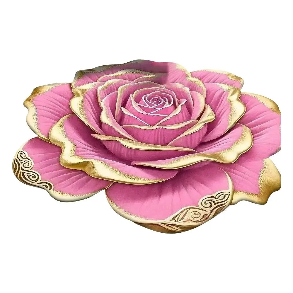 tapis 3d fleurs polyester moderne bleu jaune marron rose violet anti dérapant salon chambre