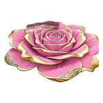 tapis 3d fleurs polyester moderne bleu jaune marron rose violet anti dérapant salon chambre