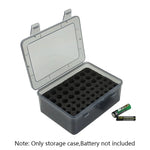 boîte rangement batteries aa aaa 24 30 emplacements mousse noire transparente pratique