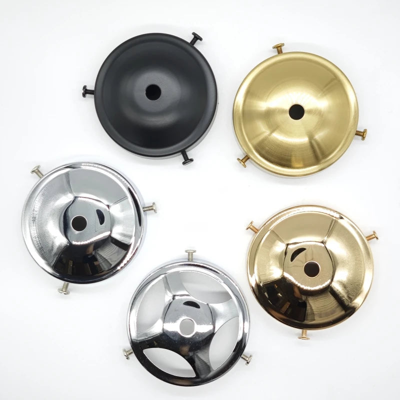 cache lampe noir doré argenté classique métal chrome rond lisse opacité fixations éclairage