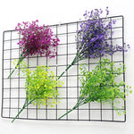 bouquet artificiel violet rose vert cloches modernes décoration intérieure maison événements anniversaires fêtes