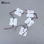 plaque led moderne blanc ronde opaques câbles multicolores modules led 24v