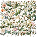 assiettes vintage fleurs feuilles beige blanc rose vert adhésif opaques collection deco maison echangement