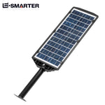 lampe solaire led noir jaune ip66 moderne panneau solaire télécommande rechargeableextérieur