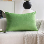 housse velours carrée moderne couleurs vives orange bleu jaune gris fixations