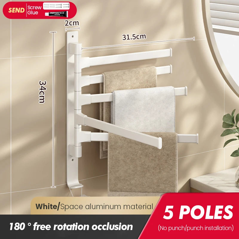 porte serviettes mural pliable gris moderne fixations vis serviettes