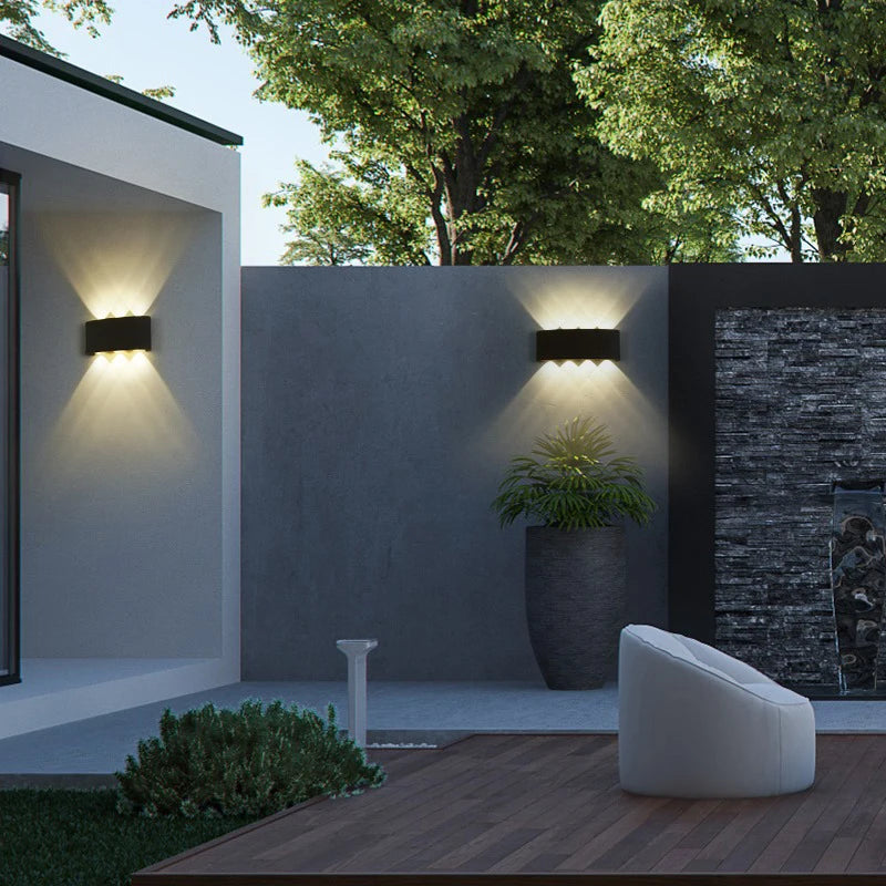 lampes murales led modernes noires étanches ip65 extérieures intérieures 2w 4w 6w 8w 10w