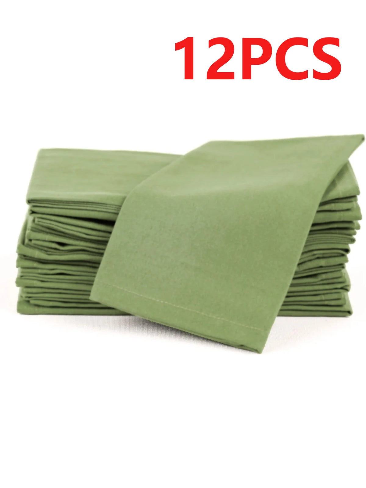 serviettes polyestères classiques uni vert olive marron violet bleu marine 40x40cm réutilisables maison restaurant