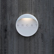 applique murale led moderne blanche bronze gris circulaire minimaliste fixée mur