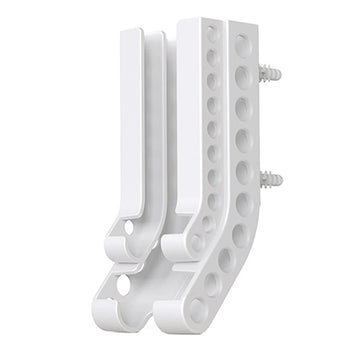 porte piles mural noir blanc moderne minimaliste perforations 10 piles aaa fixé vis