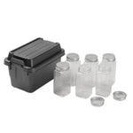 boîte rangement pratique beige vert olive pots conservation couvercle robuste plastique respectueux environnement