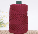 corde coton tressée 3mm fil tissé décoratif couture artisanat accessoires faits main